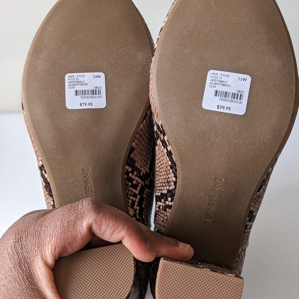 Lane Bryant Dream Cloud Cutout High Heel Bootie - Snakeskin - 11W - Picture 7 of 15
